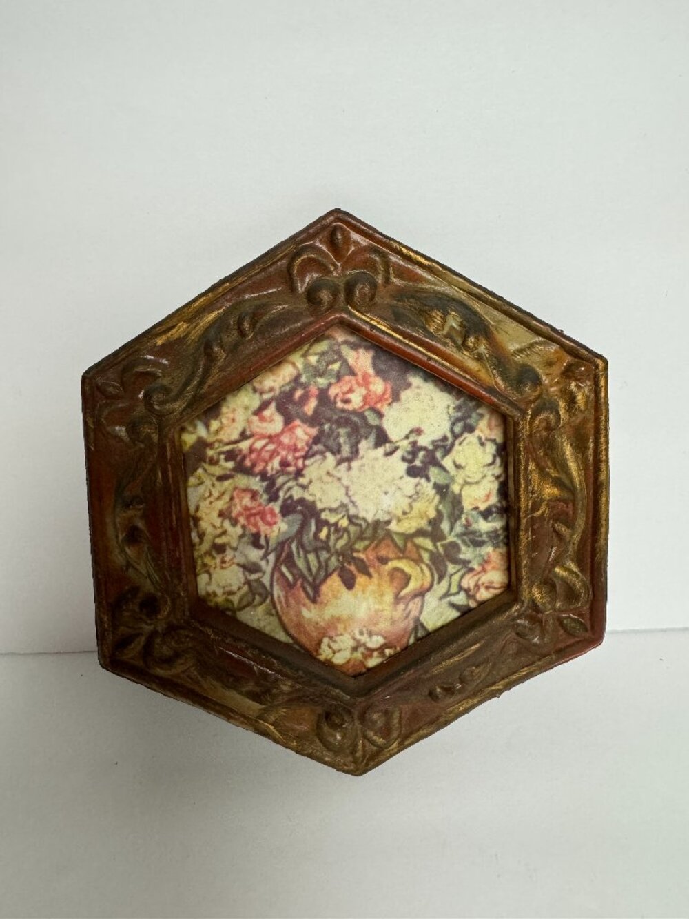 Vintage Mini Hexagonal Picture Frame
